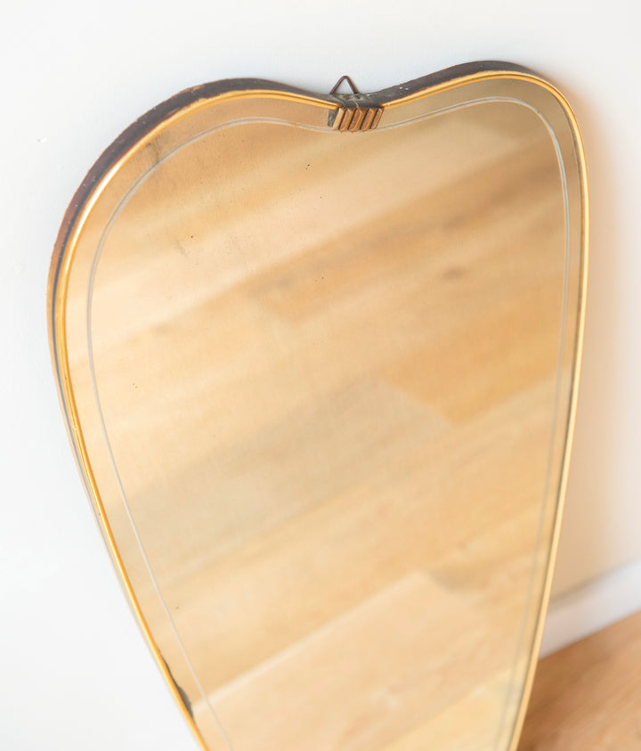 Asymmetrical 1950s Mirror, Mid Century Modern