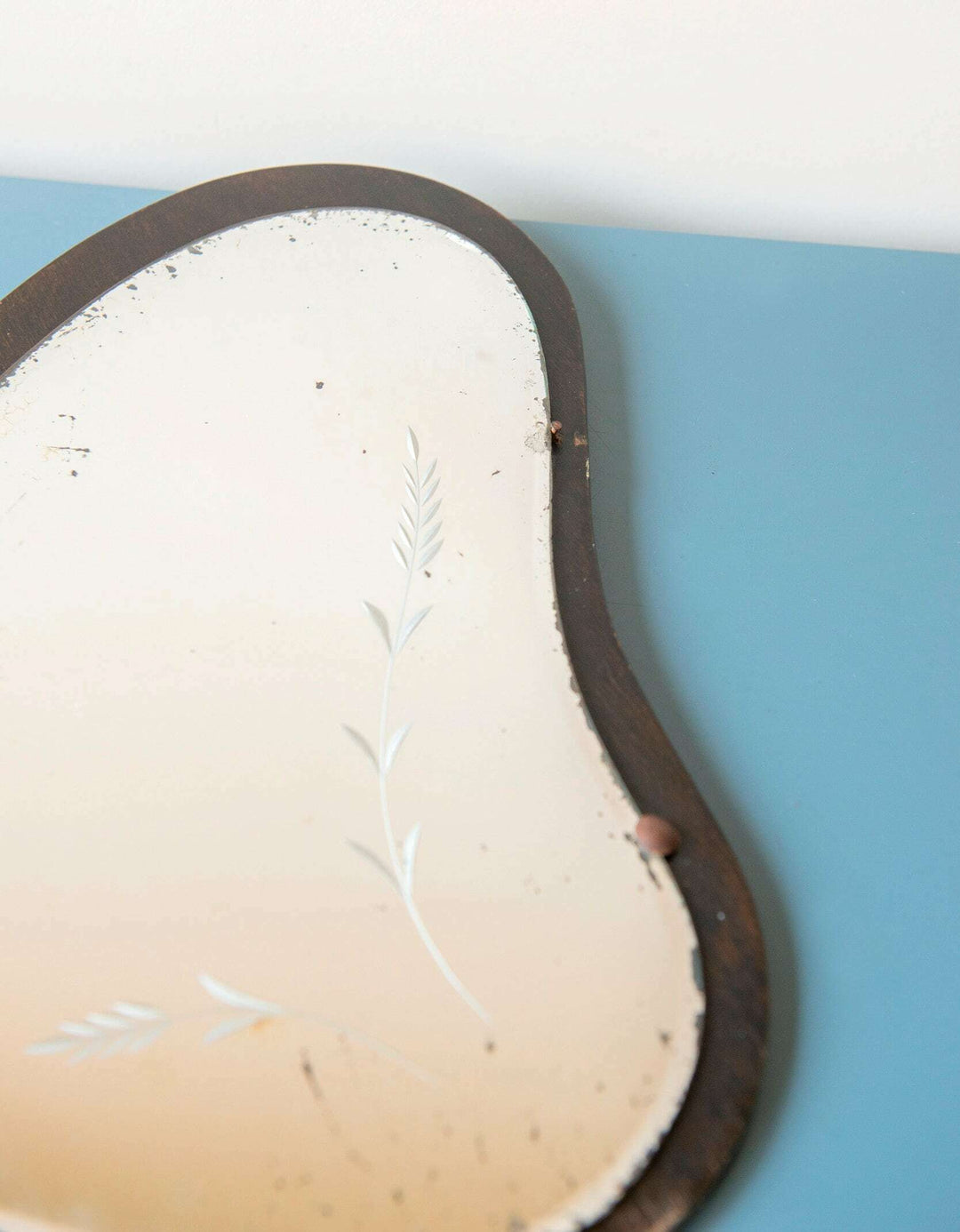 Art Deco Butterfly Shaped Mirror With Hook