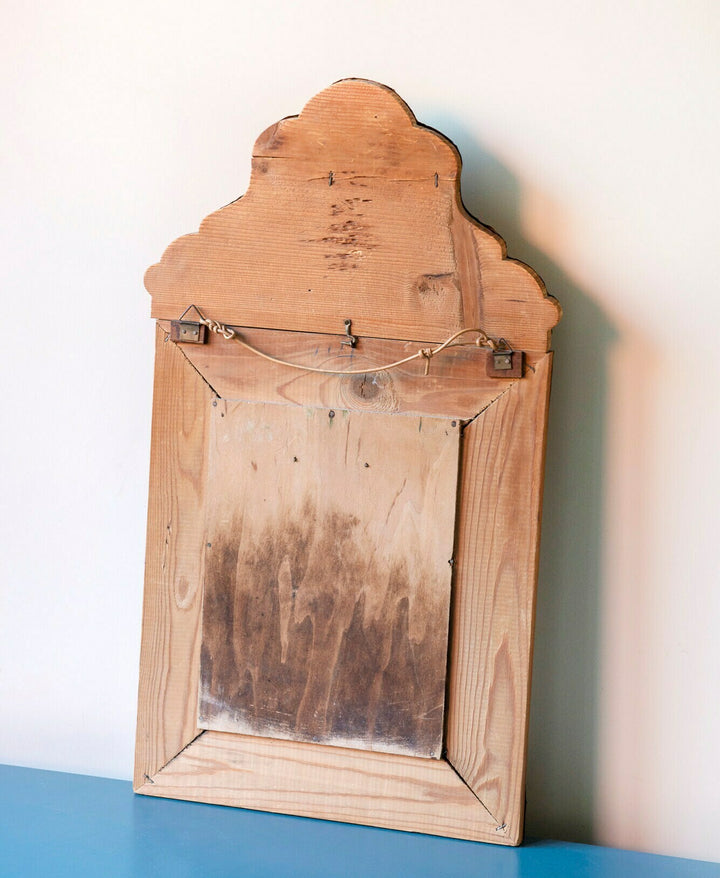 Antique Copper Cabinet With Beveled Glass Mirror