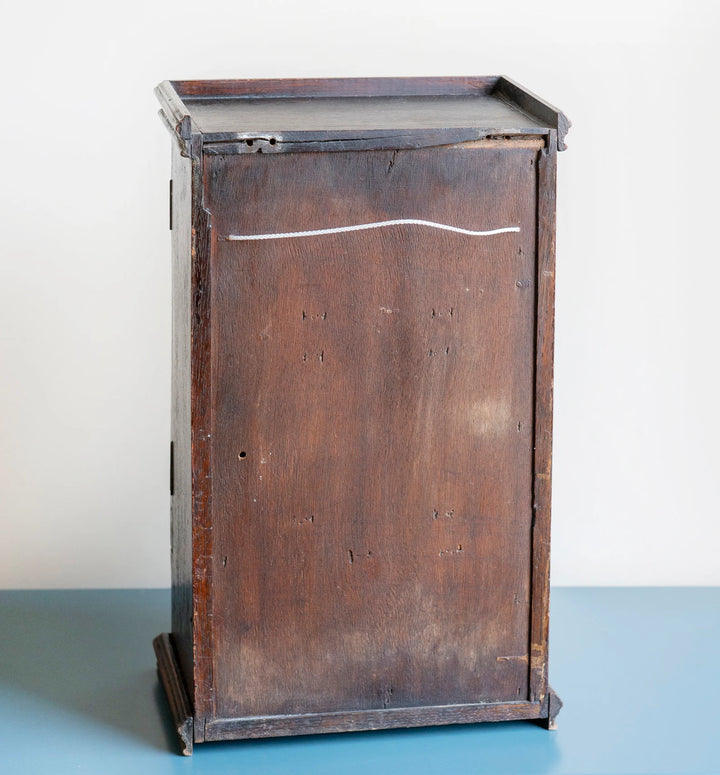 Antique Medicine Chest With Beveled Glass Mirror, 1900s