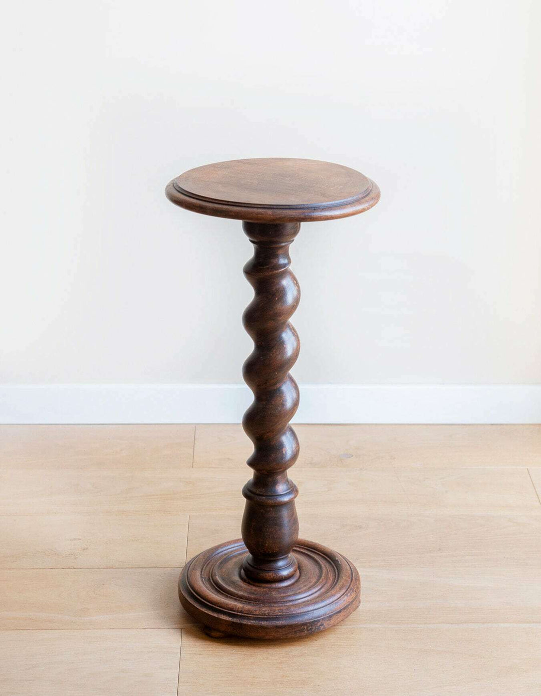 Tall Barley Twist Pedestal Table