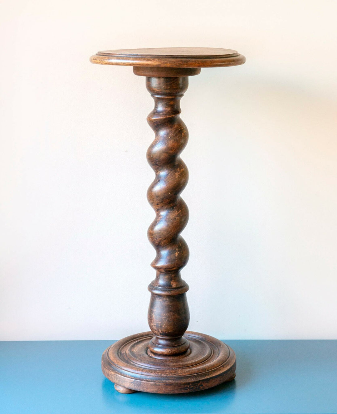 Tall Barley Twist Pedestal Table